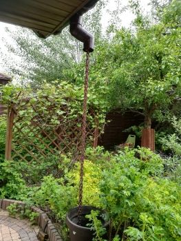 Chaîne en plastique 6 mm jaune et noir - Bobine de 50 m
